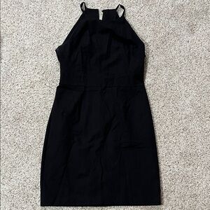 Banana Republic size 12 petite Elegant Black Halter Dress
